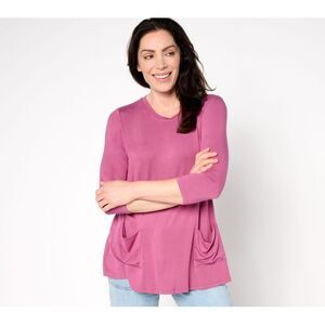 Fashion Women's Top Sz S King Swing Tee Pockets Pink A686045